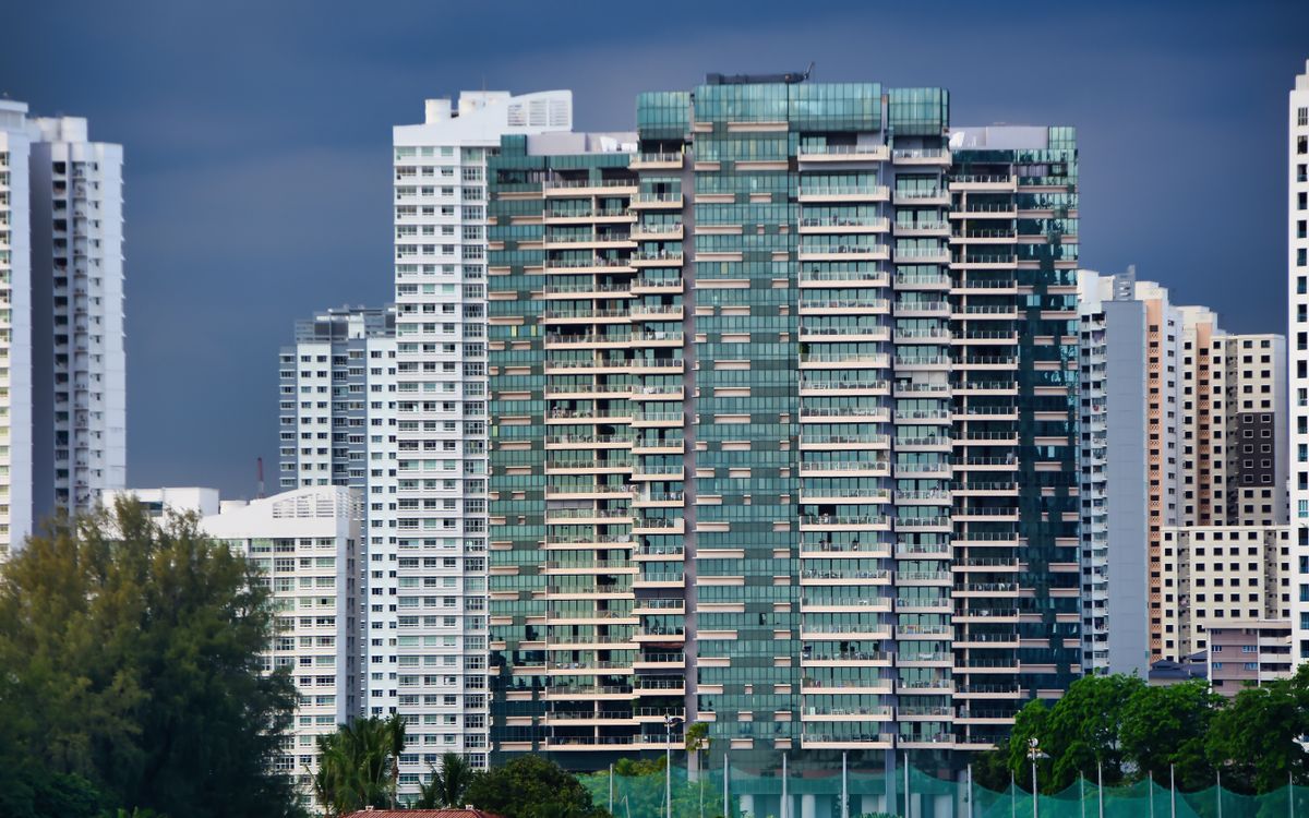 シンガポールの高層住宅街